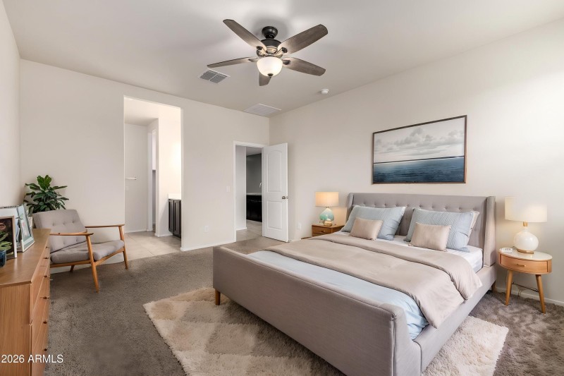 Tyler-Primary-Bedroom - Bedroom - Staged