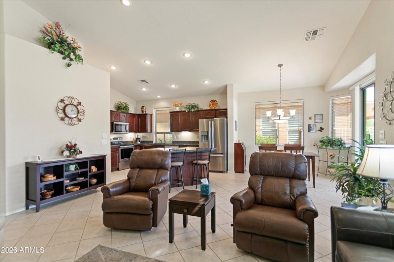 Living Room to Kitchen and Dining