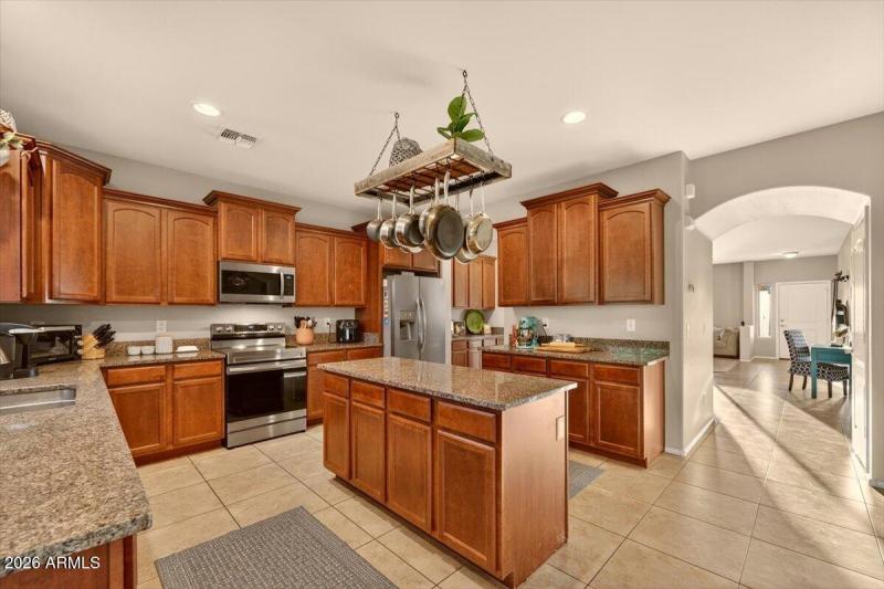 Granite Kitchen with Large Island