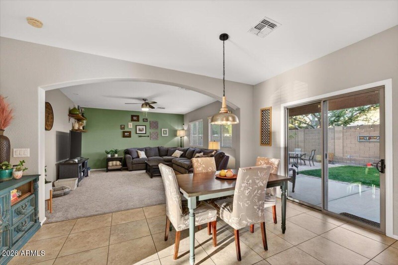 Dining Room with Patio Access