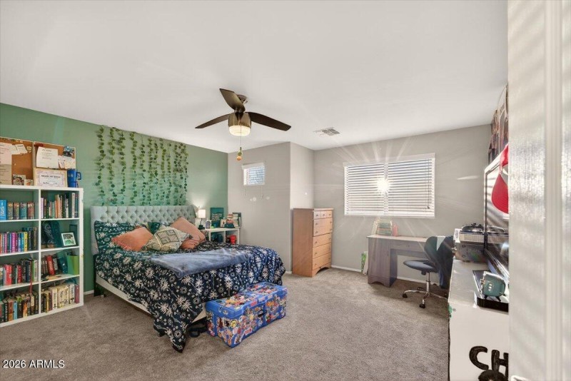 Spacious Bedroom with Study Area