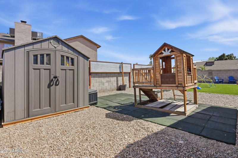 Shed and Play Structure