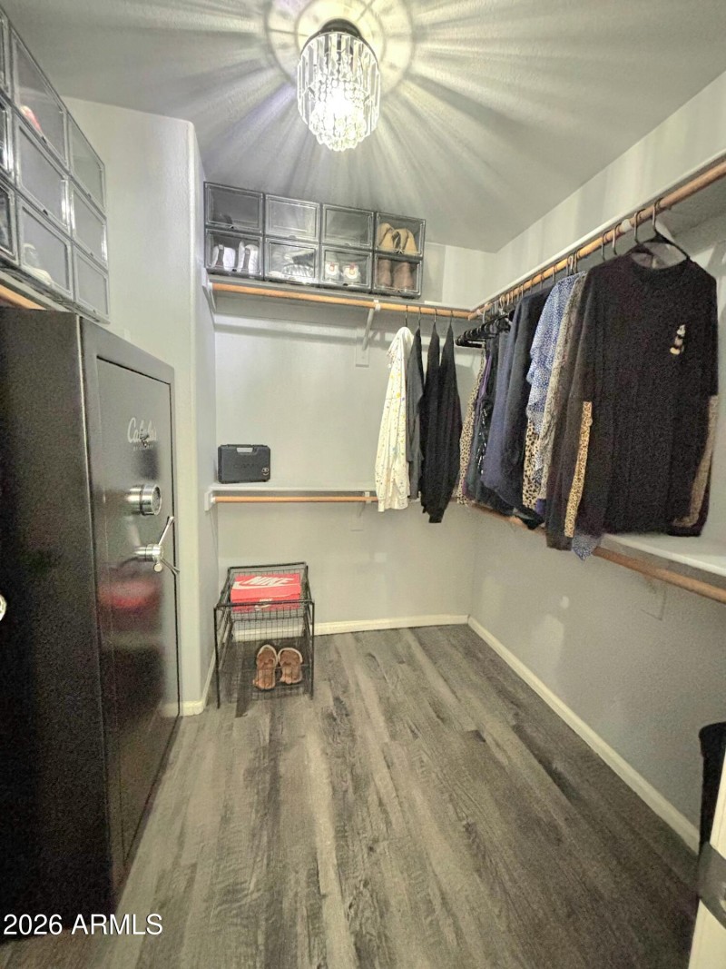 Master walk in closet