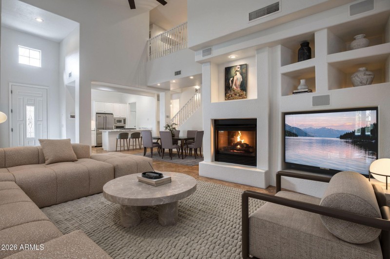 Livingroom view to kitchen