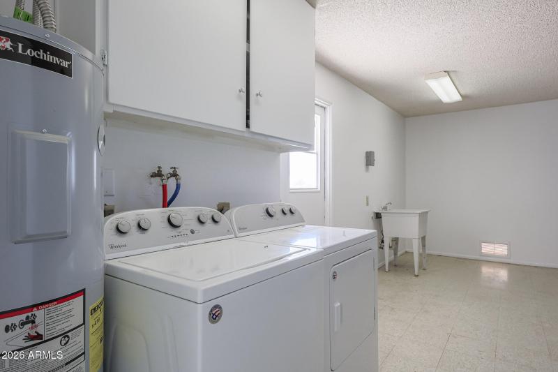 LAUNDRY INSIDE GARAGE