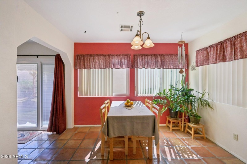 Informal dining area