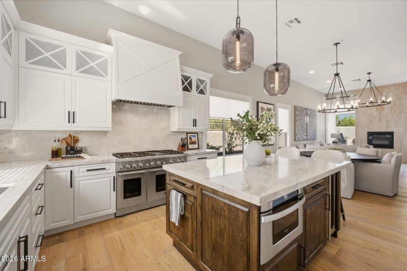 Custom shaker-style cabinetry