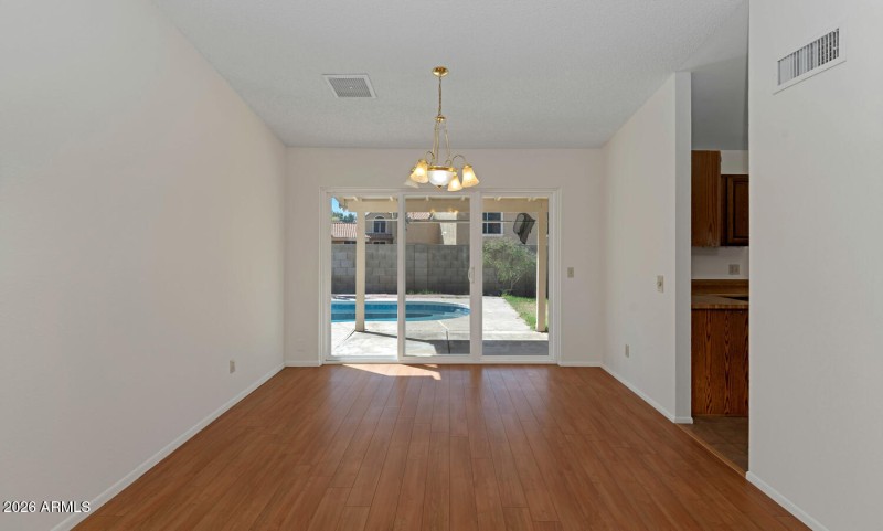 Dining Area with Pool View