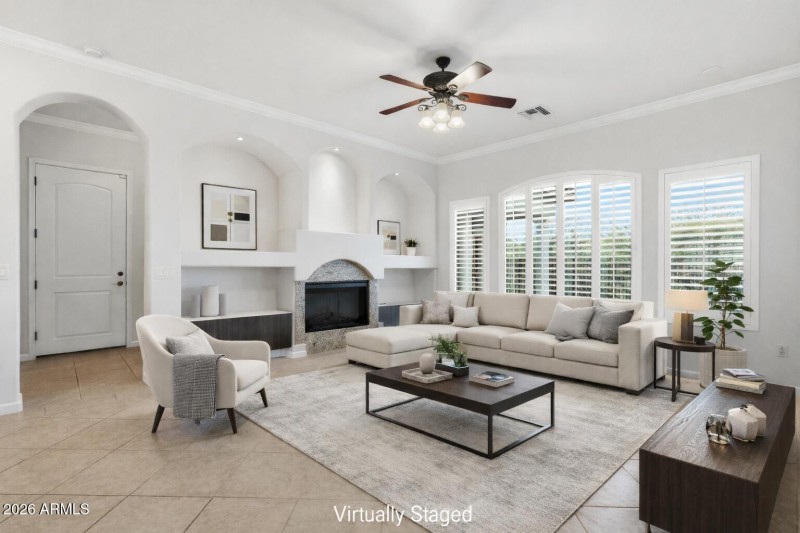 Living Room - Virtually Staged