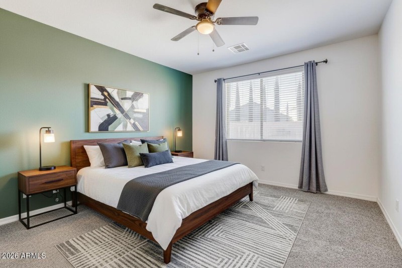 Primary Bedroom- virtually staged