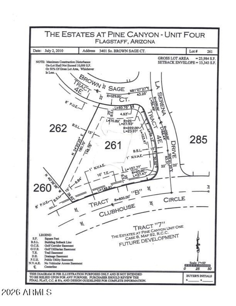 Lot 261 - Plat Map