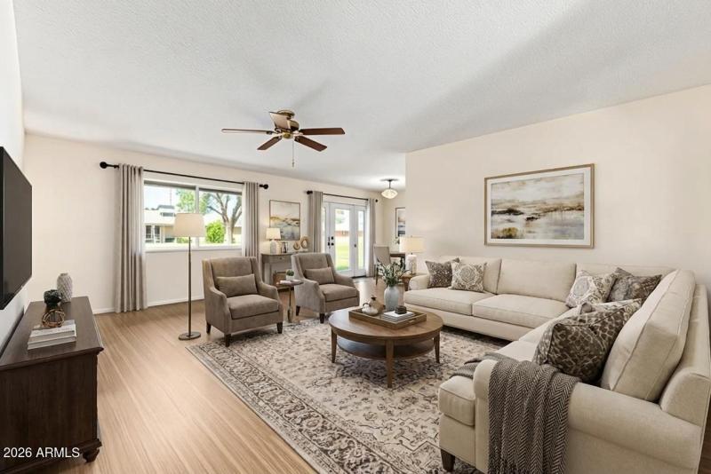 Living Room Virtually Staged