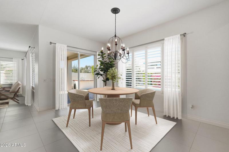 Staged Breakfast Nook