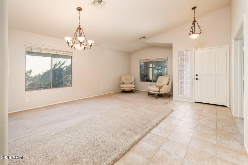 Foyer, Dining and Living