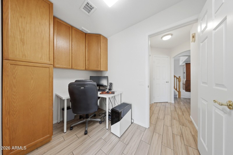 View of Study Area from Garage Door