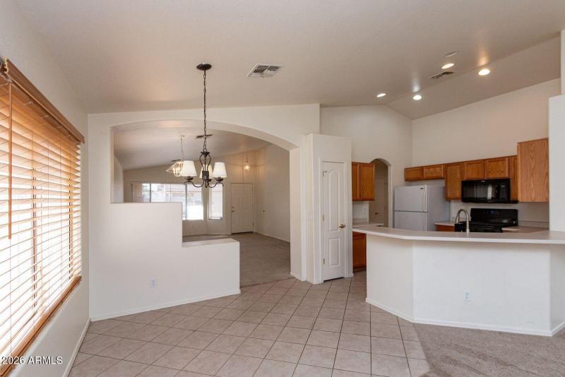 family rm and dining area