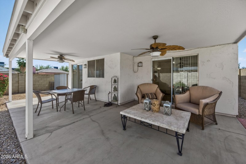 Large Covered Back Patio