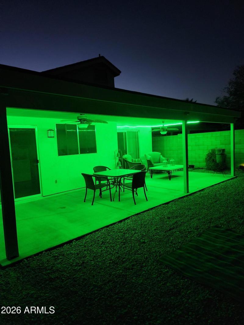 Back Patio LED Lighting - Green