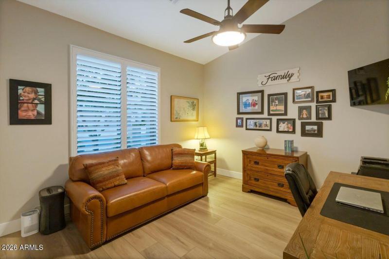 Office/Bedroom #4 off front entry.