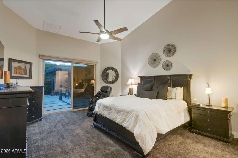 Primary Suite private patio access.