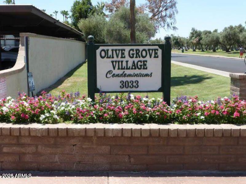 OLIVE GROVE ENTRANCE SIGN
