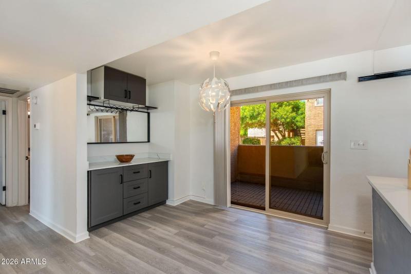 Built-In Bar + Patio Access