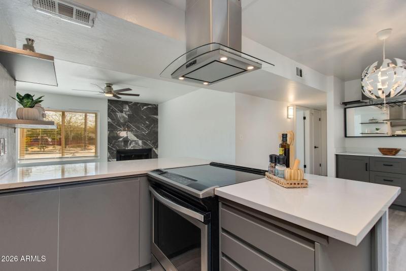 Renovated Kitchen + Bar Area