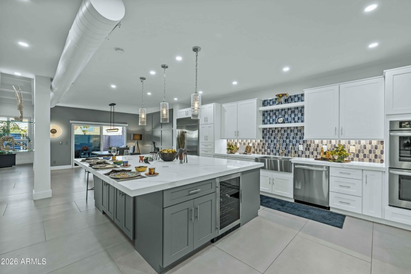 KITCHEN REMODEL WINE FRIG