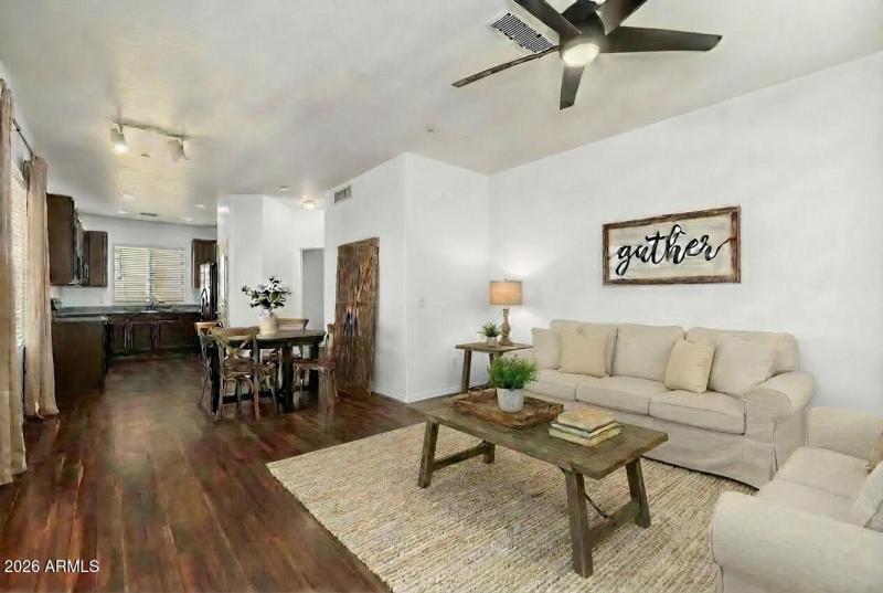 Family Room With Upgraded Flooring