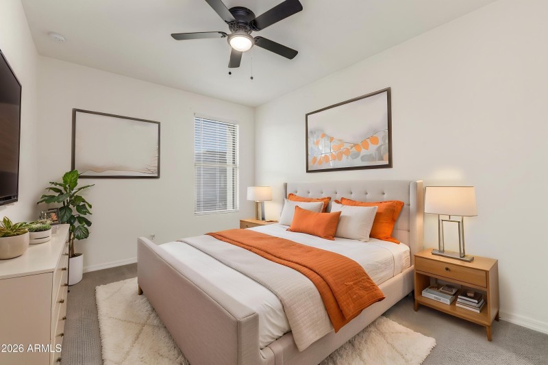 1st Bedroom Virtually staged