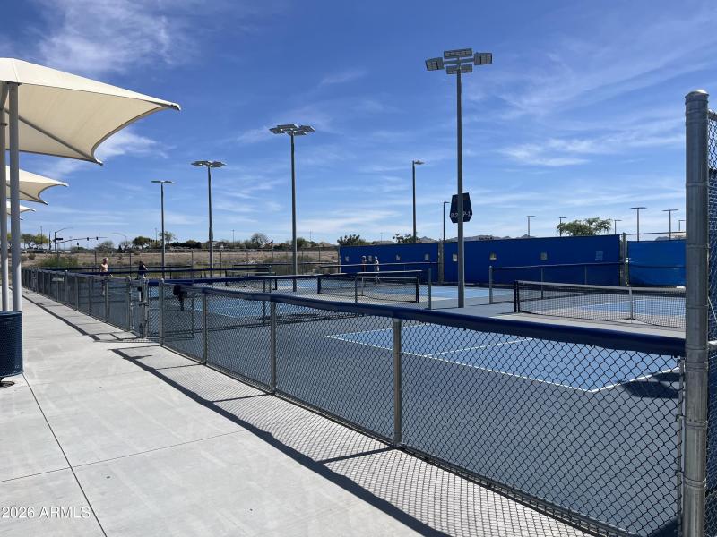 Pickleball and tennis courts