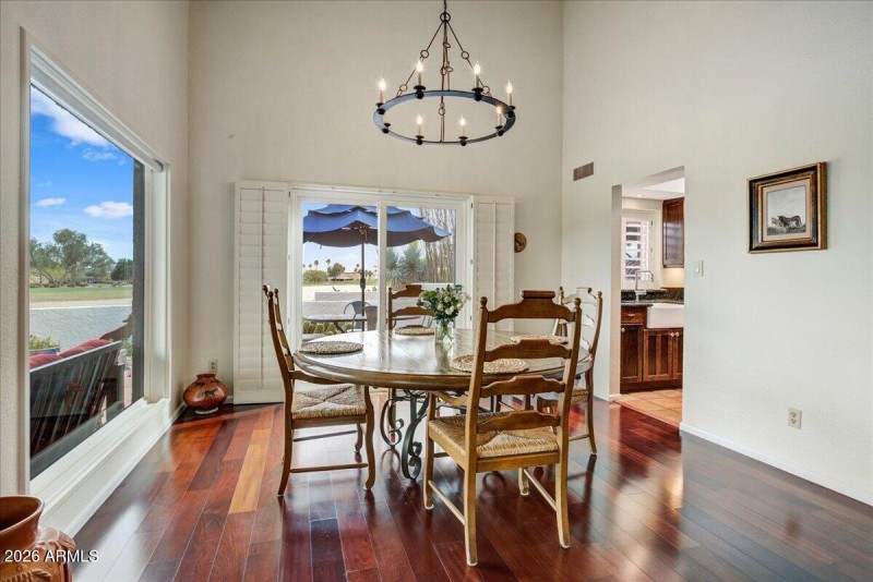 Dining Room with amazing views!
