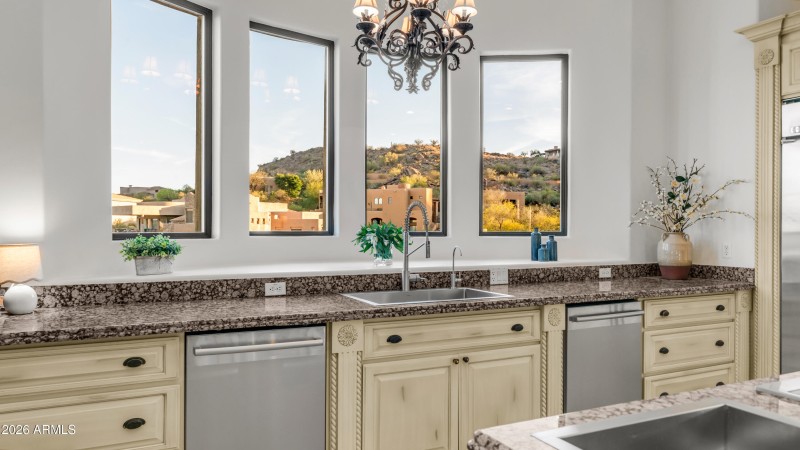 Amazing kitchen with great view