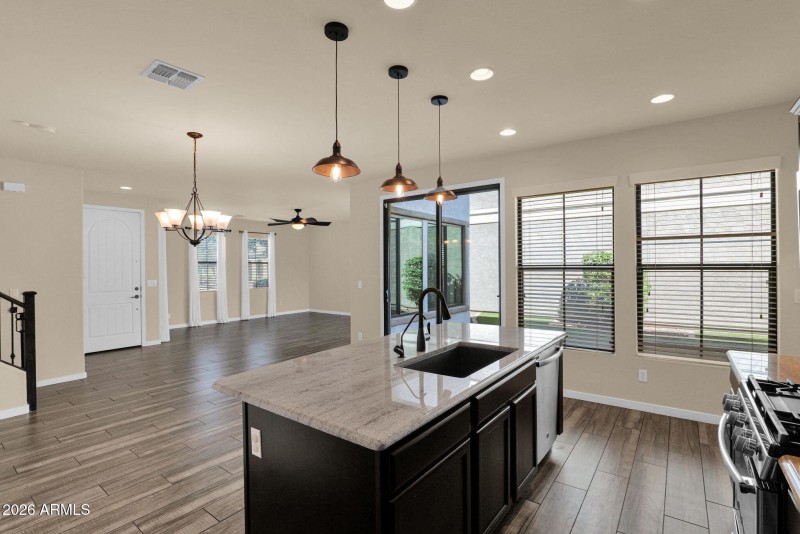 Kitchen looking to Great Room