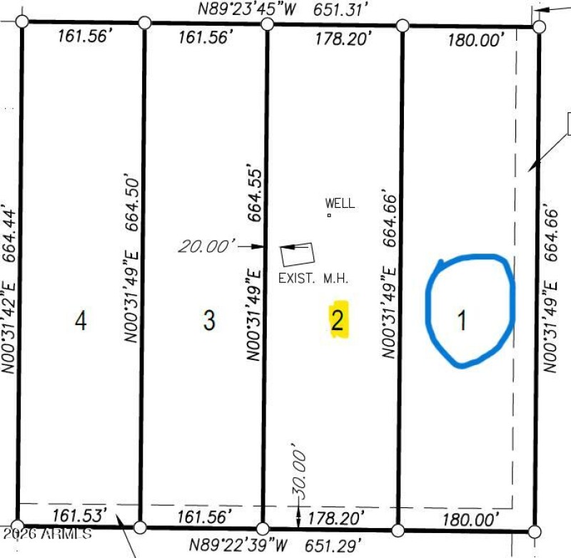 plat map lot 1