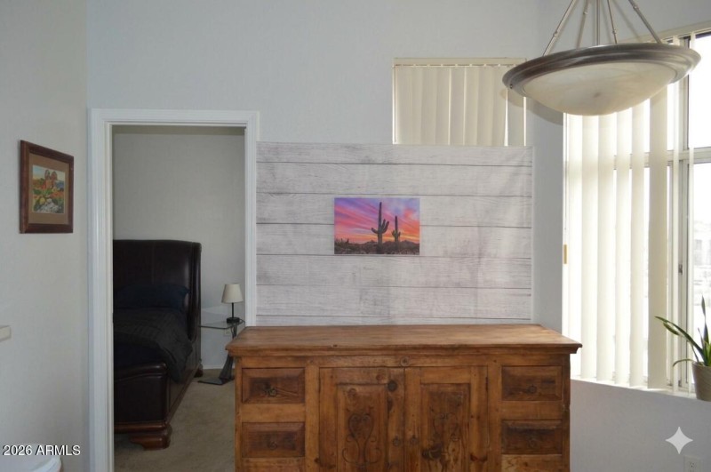 Dining area into primary bedroom