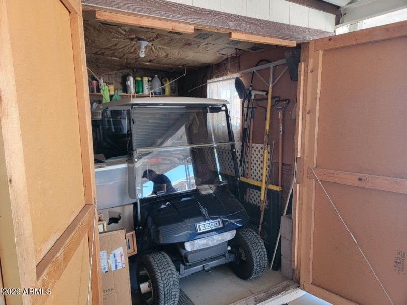 3704 shed with double doors for storage