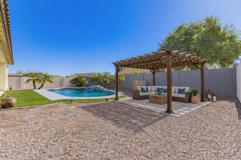 AI Virtual backyard pergola design