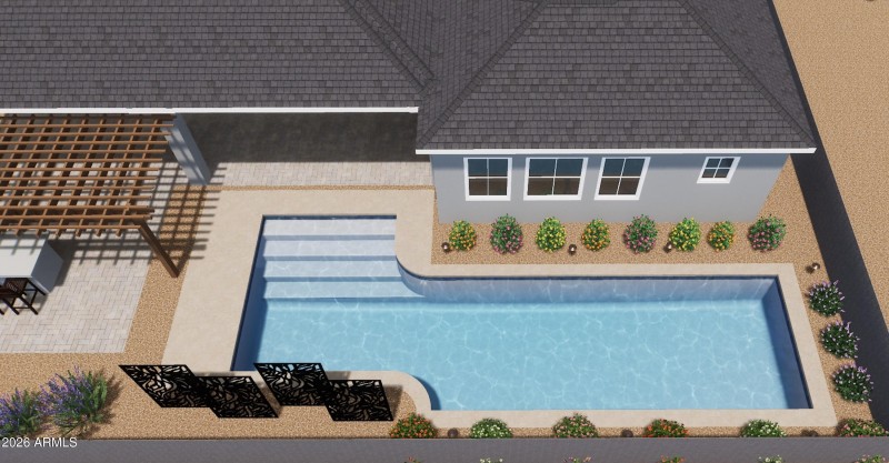 Pool design plan view