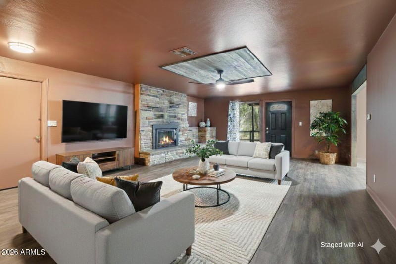 Living room - AI staged