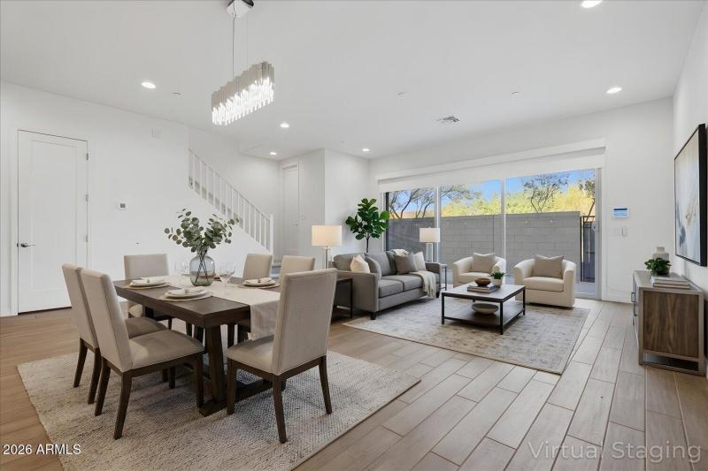 Great Room & Dining Virtual Staging