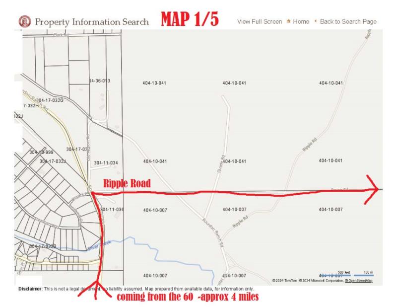 Map with directions 1/5