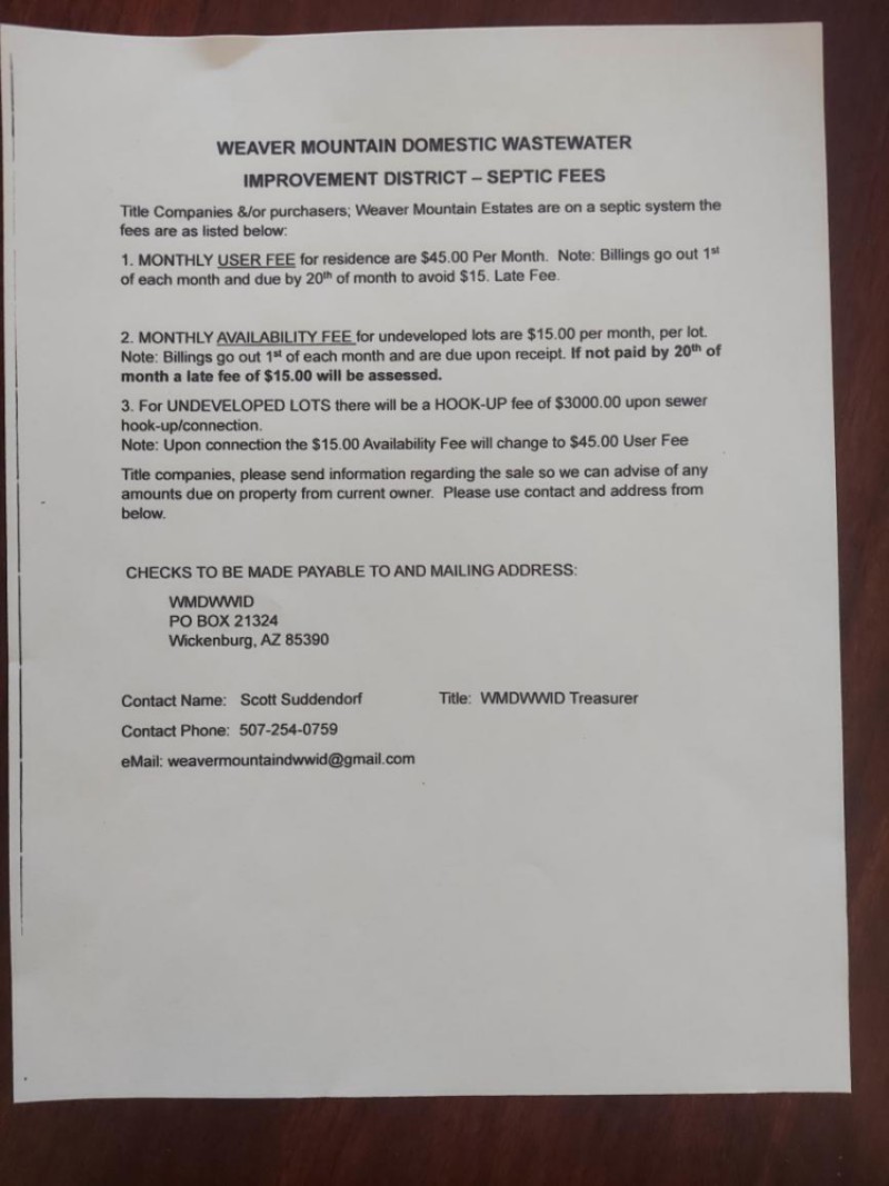 Weaver Mountain Letter