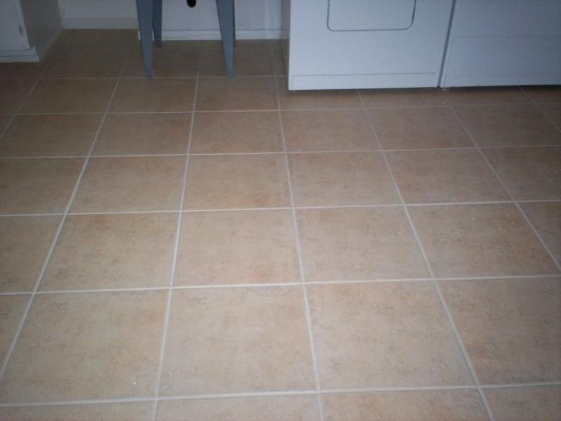 view of new tile in laundry