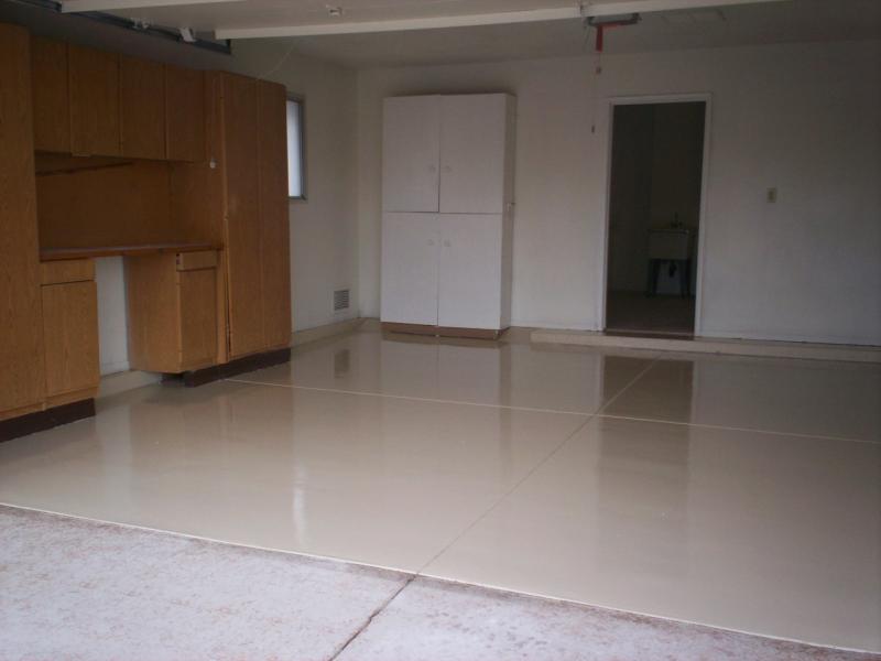 new epoxy in the garage