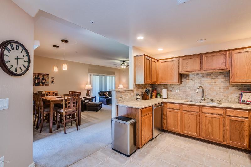 Leads to the dining room