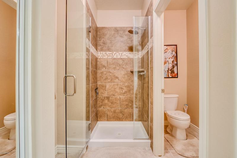 Nice step in master shower