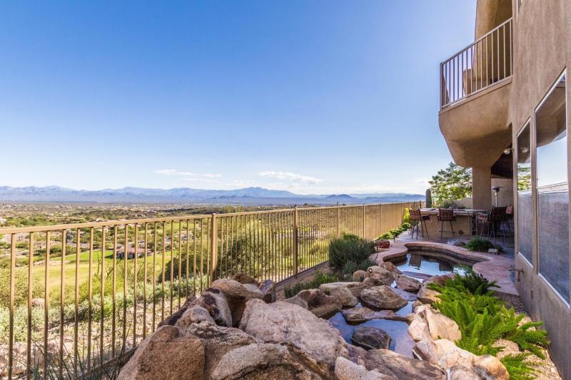 view of 4 peaks/water fall