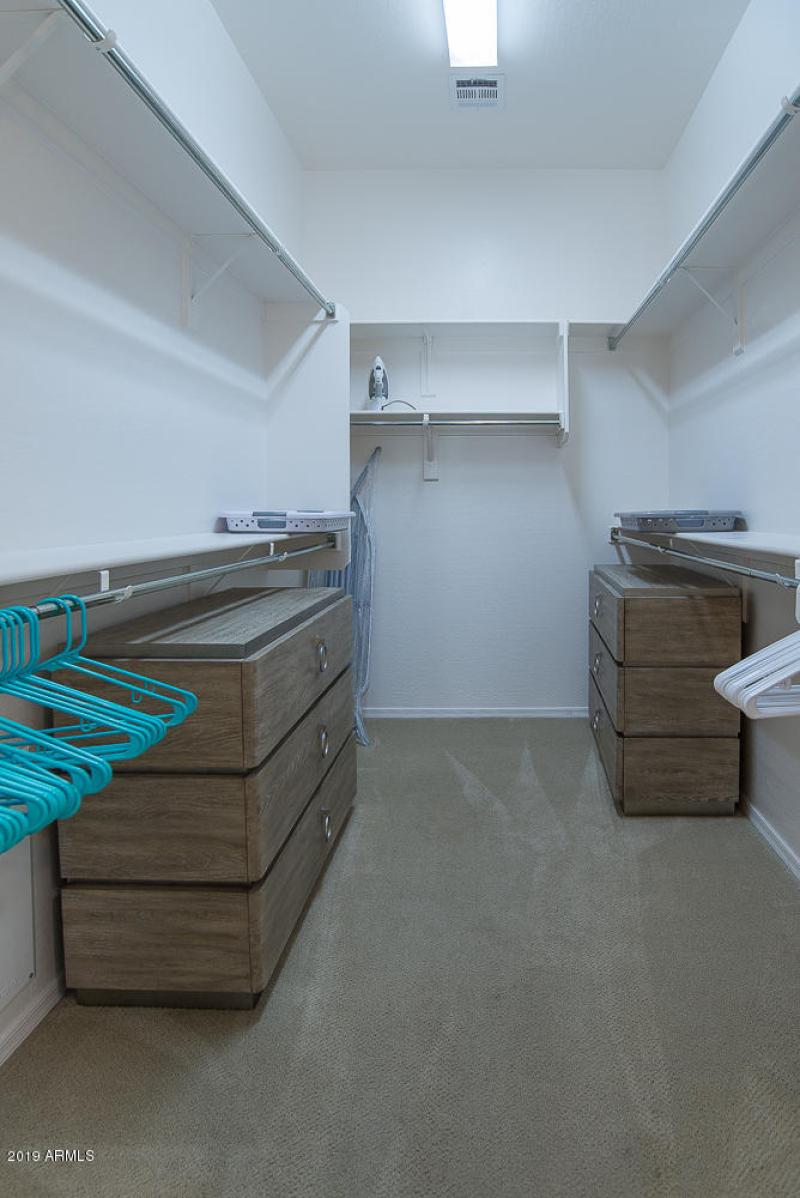 Closet in Master Bedroom