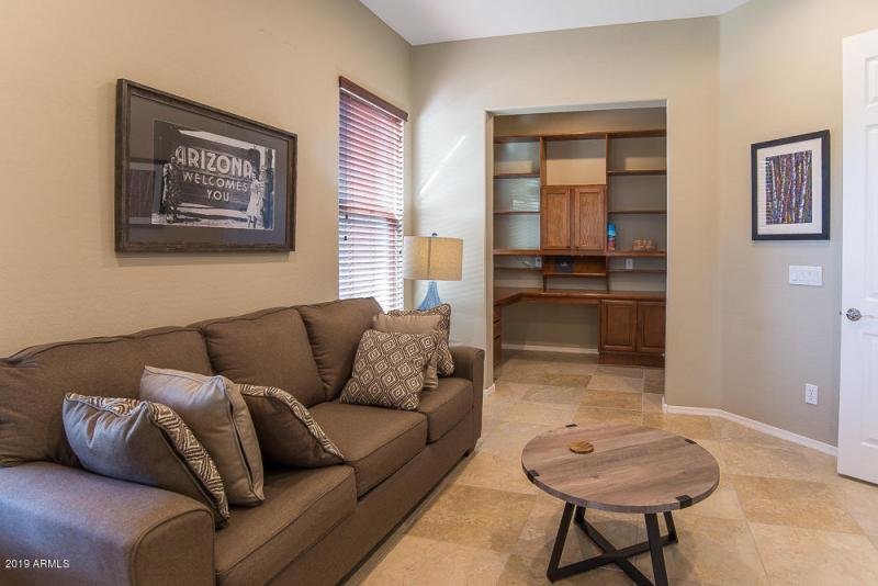 Den with Built in Desk